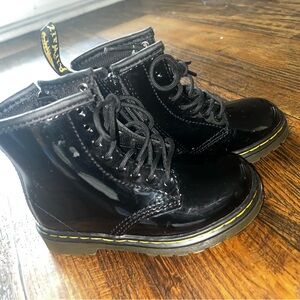 Dr. Martens Black Patent Leather Boots